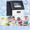 Commercial Ice Maker Machine, Freestanding Stainless Steel Ice Machine with Self-Cleaning, LCD Display, 45kg/24 Hours and 11kg Storage for Home