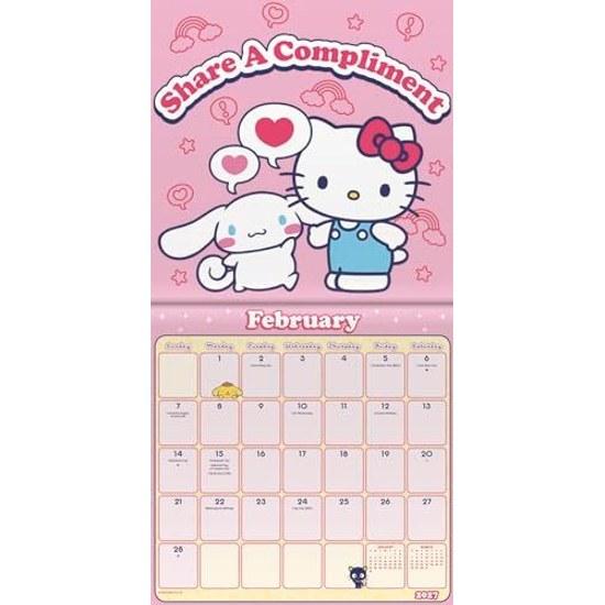 2027 Hello Kitty Friends Mini Wall Calendar