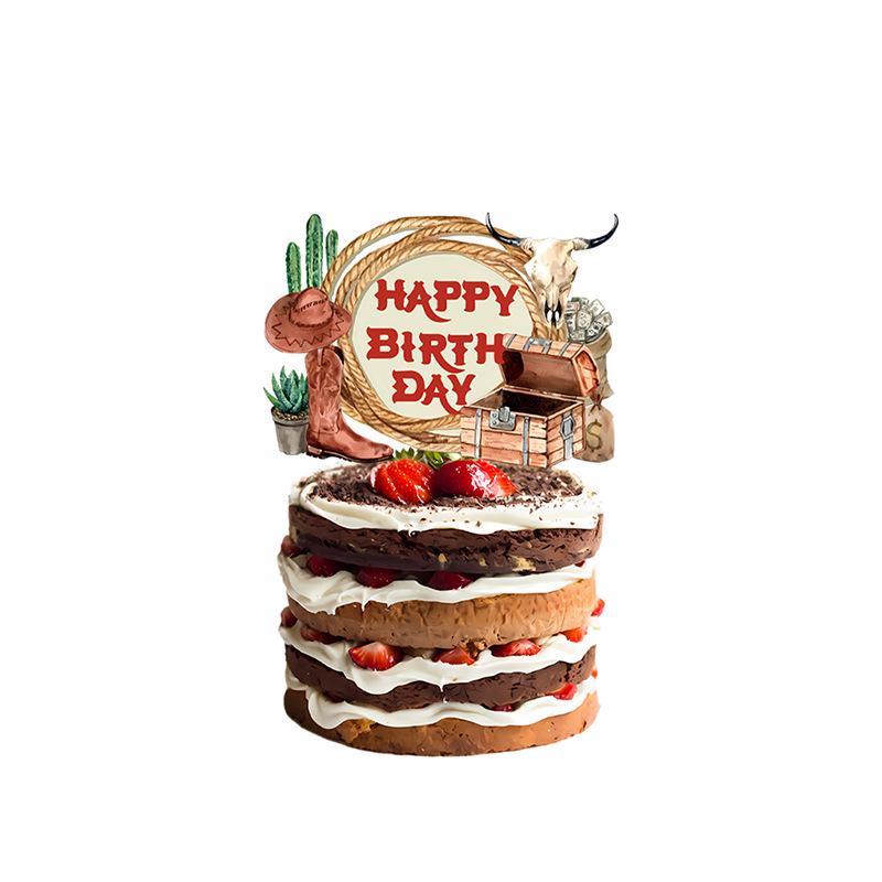 Western Cowboy Desert Theme Birthday Party Balloons & Flags