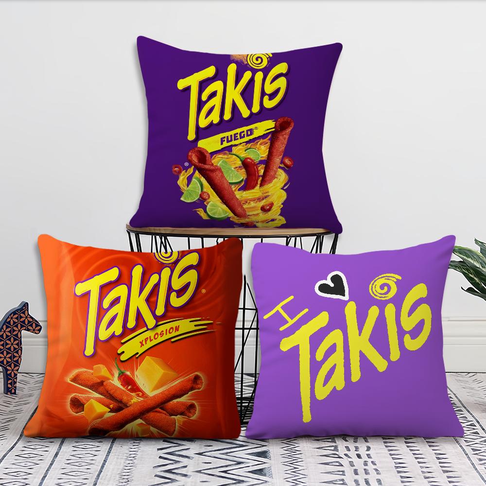 Chili Pattern TTakis Chips cushion cover Living Room Headboard Office Cushion Bedroom Cushion Sofa Nap Time Pillow Case