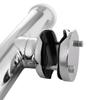HANSE MARINE Stainless Steel Fishing Rod Holder Clamp-on Rod Holder with Rubber Rail Protector Marine Accessories