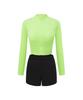 Alena Initial Leisure Crop Zip-Up Rash Guard Set A4Bl1Ps03Lim