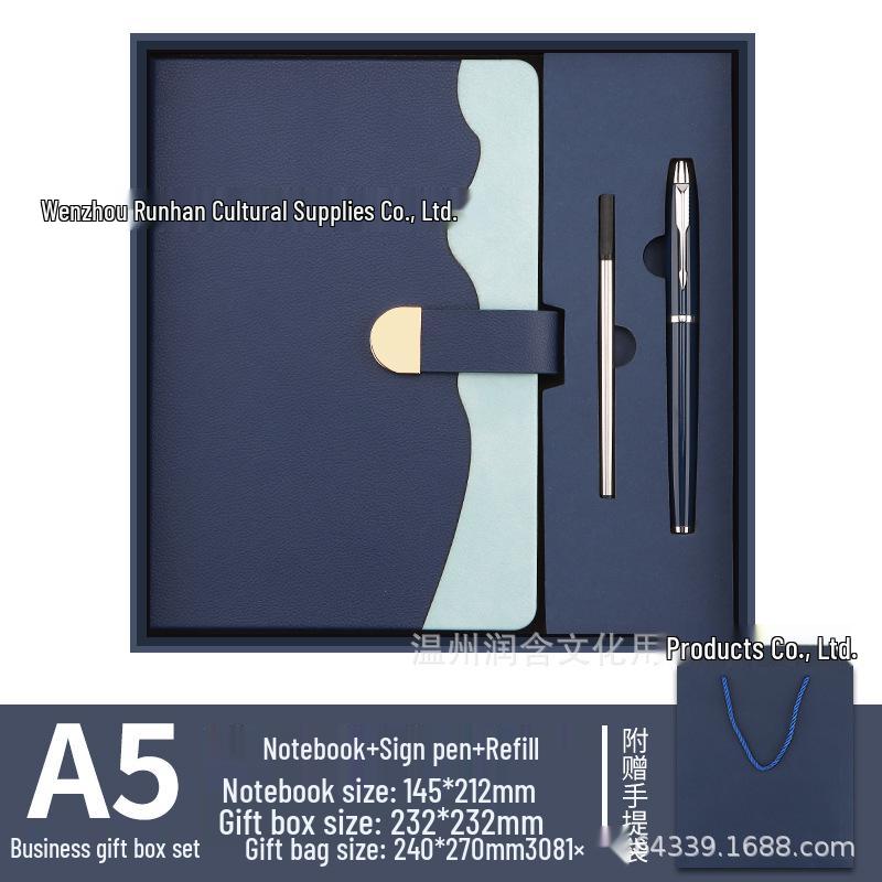 A5 Notebook & Thermos Cup Set: Custom Gift Box with Temperature Display Cup for Business Gifts