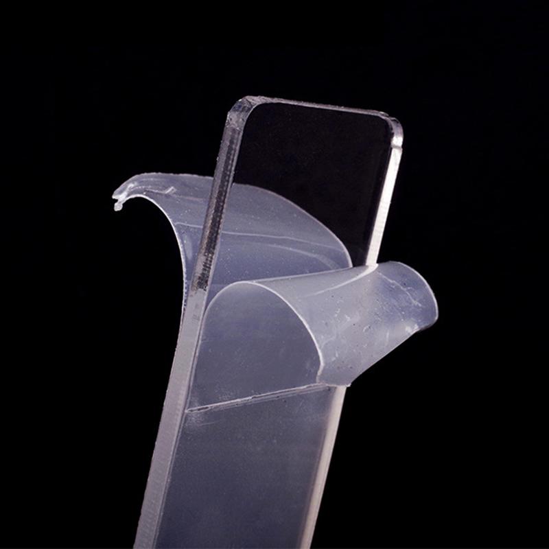 Set mit künstlichen Nagelspitzen, Nailart-Displayständer, transparenter Praxis-Halter für Acryl-Gel-Nagellack, Streifen, Maniküre-Vorführwerkzeuge