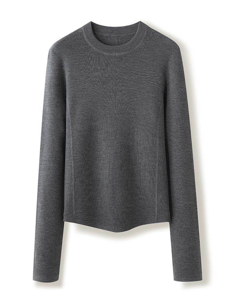 Women's Spring Slim Fit Merino Wool Pullover Sweater