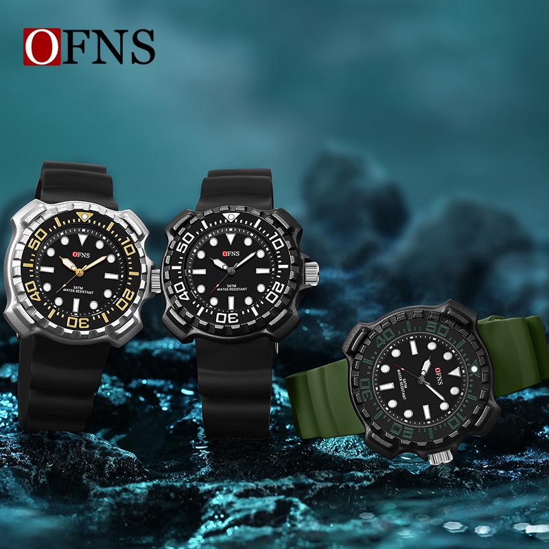 OFNS Luminous Waterproof Quartz Watch - Fashionable Men's and Women's Simple Design with Japanese Movement.