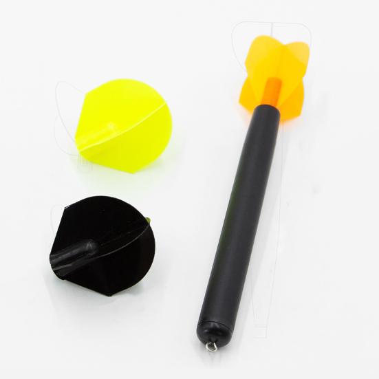 20CM/50G Carp Fishing Dart Marker Float with 3 Interchangeable Tails Water Depth Measuring High Visibility Vertical Positioning
