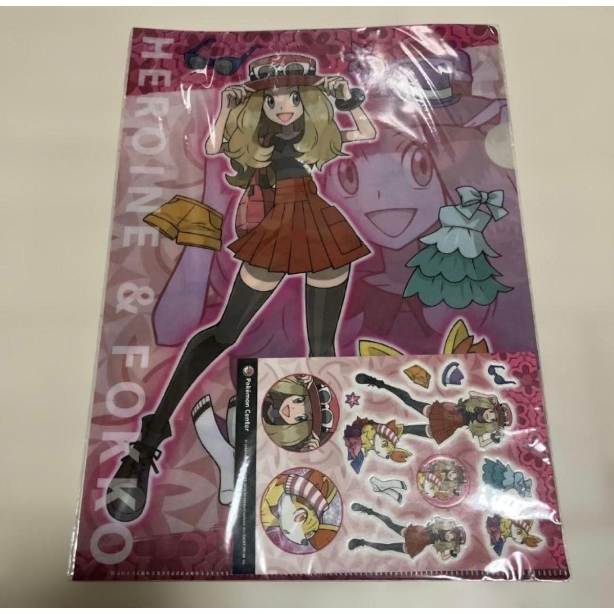 Used Pokemon Center Limited Serena & Focco Clear File 2014