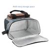Oxford Cloth Crossbody Cooler Bag Black Grey Coffee Blue Aluminum Foil Lining Thickened Thermal Insulation Bag Large Capacity