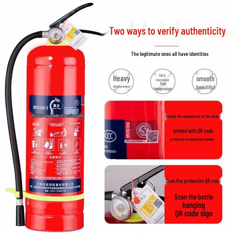 Manlong 4kg Portable Dry Powder Fire Extinguisher