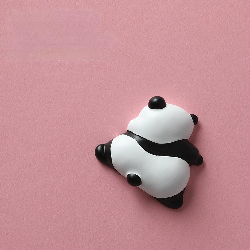 Panda Refrigerator Magnetic Sticker Resin Refrigerator Decoration Magnet Creative Magnetic Sticker Po Wall