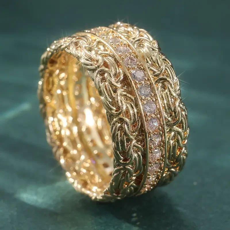 Fashion Elegant Flower Shape Purple Color Zircon Ring For Women Fashion Rings Accessories Custom Jewelry