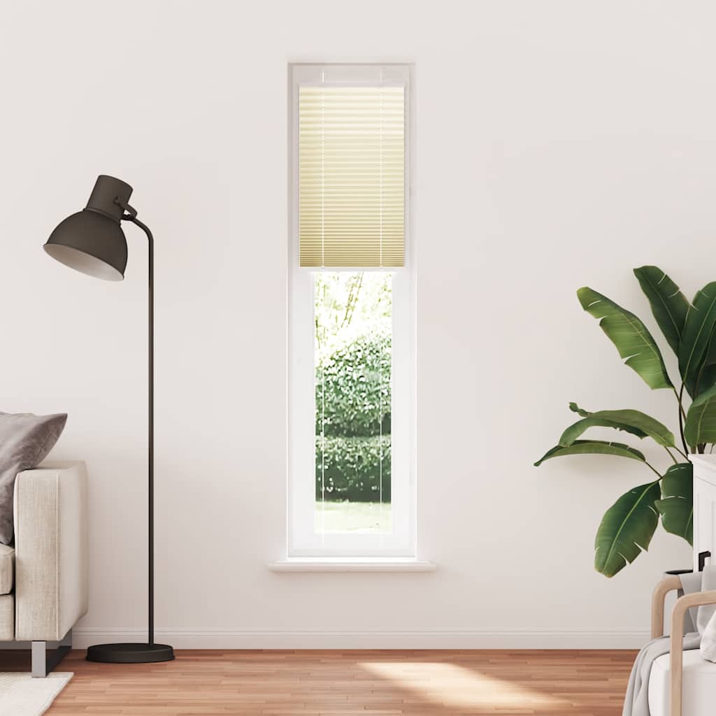 Cream Pleated Blind 50X200 Cm Fabric Width 49.4Cm