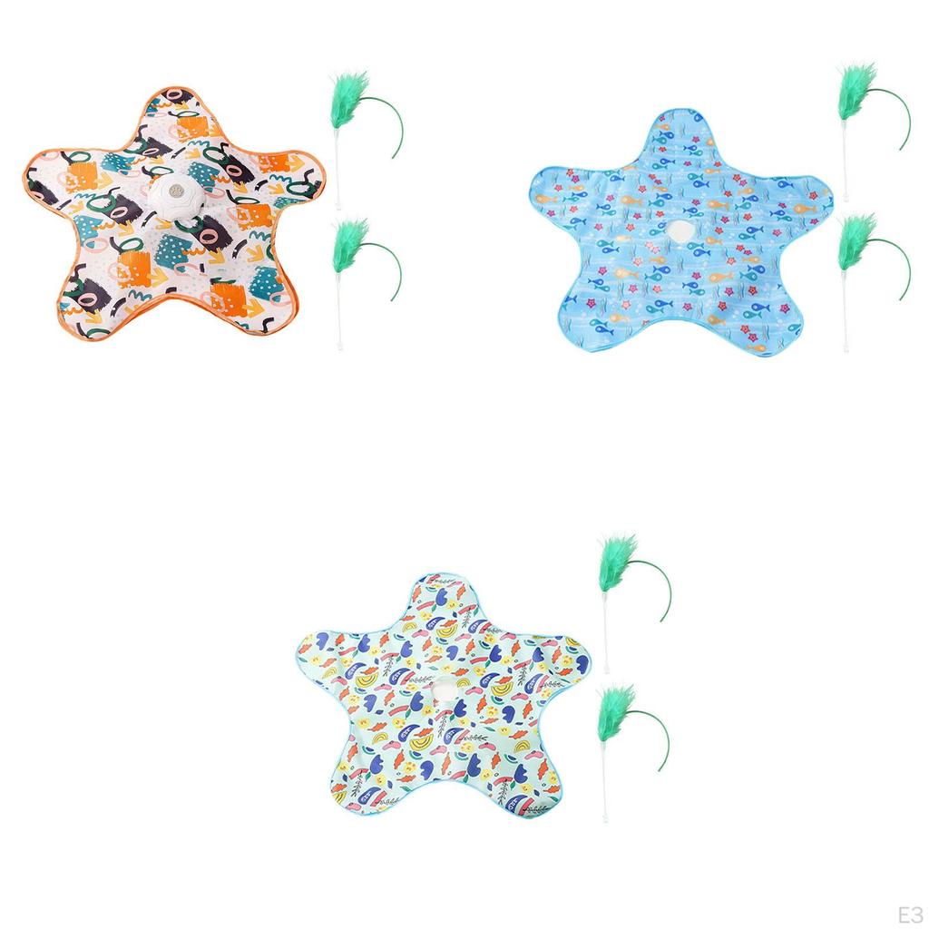 Cat Toy Automatic Feather Game SelfAssisted Entertainment PP Material with Intelligent Control