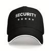 Security Print Casual Baseball Cap Spring Trucker Hat SunProof Hunting Camping Snapback Cap Women Men Streetwear