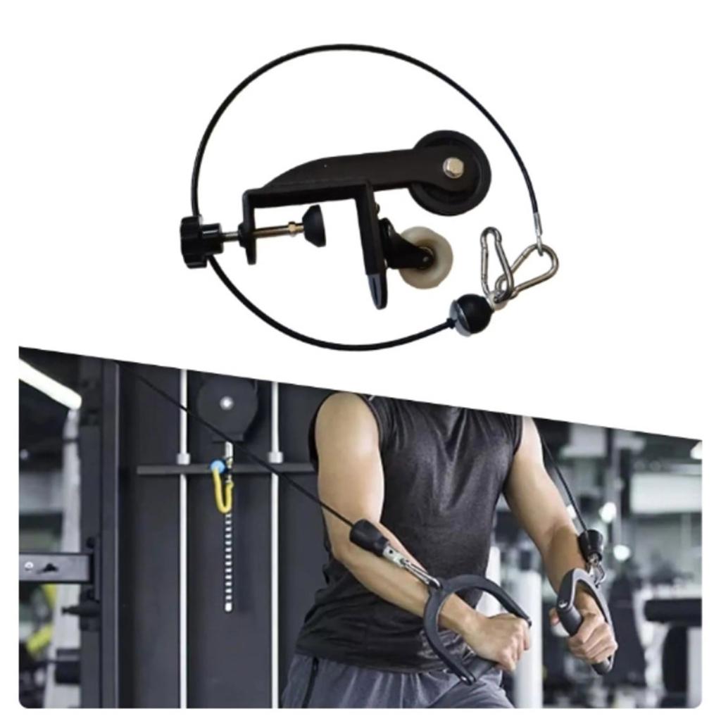 Arm Strength Roller Trainer Desk Mounted Forearm Exerciser Adjustable Resistance Arm Exerciser with Steel Cable Rope