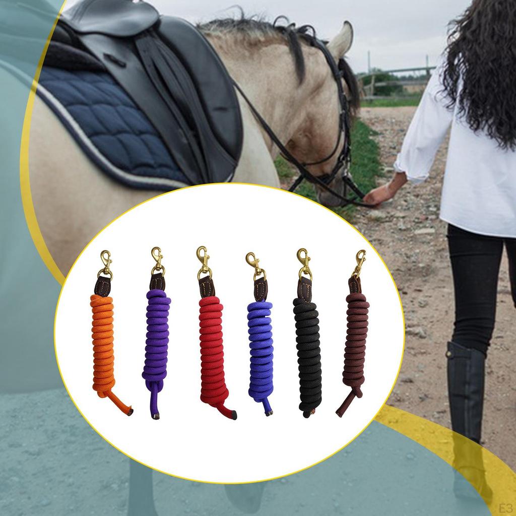 Rope Horse Tack with Snap Practical Strong Heavy Duty Lunge Leash Use