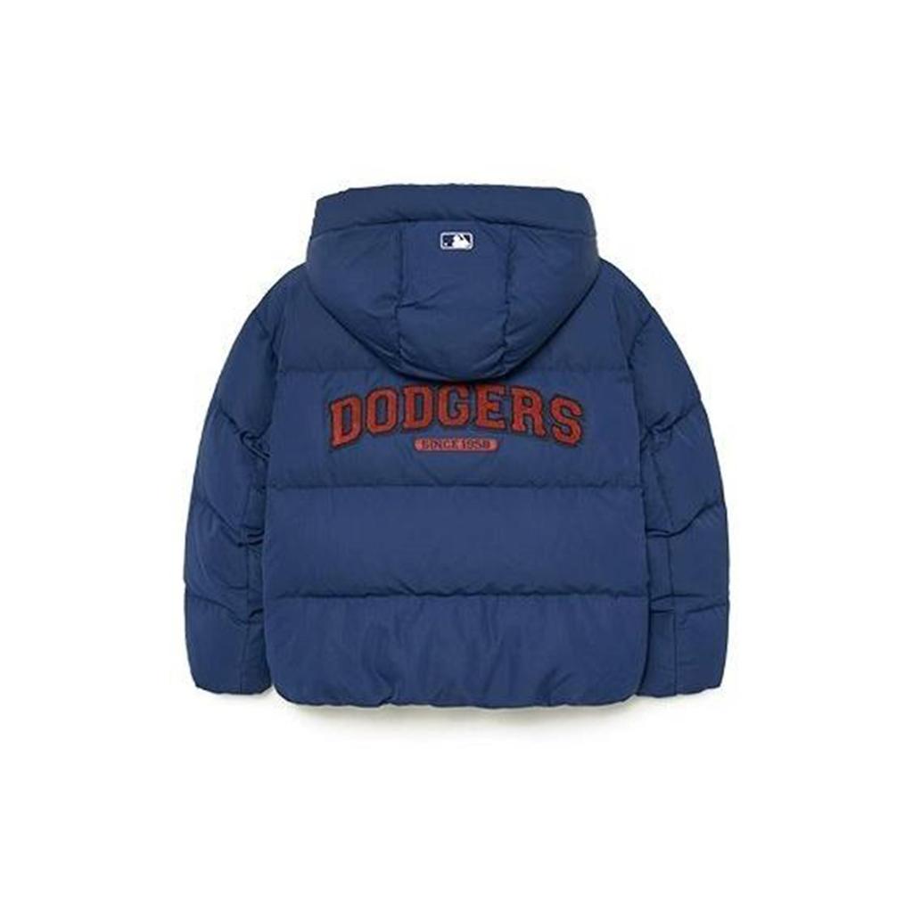 MLB Down Jackets Unisex Navy Blue Hooded Thickened Puffer Jacket 3ADJV0236-07NYS