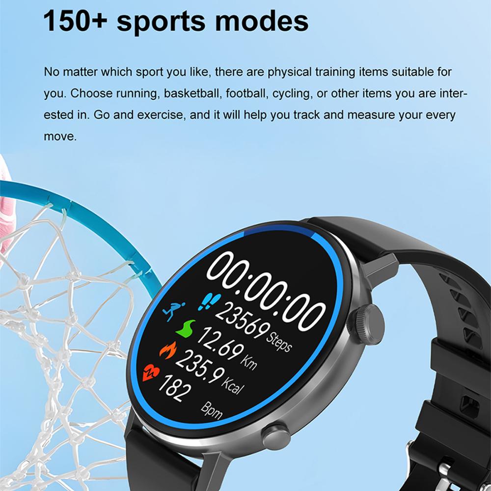 DT88 Max 1,45-Zoll AMOLED Rundbildschirm Smartwatch Herzfrequenz Blutdruckmonitor Sportarmband