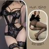 Hollow Skinny Underwear Sexy Siamese Temptation Strap Perspective Lace Free Purple Flirting Underwear