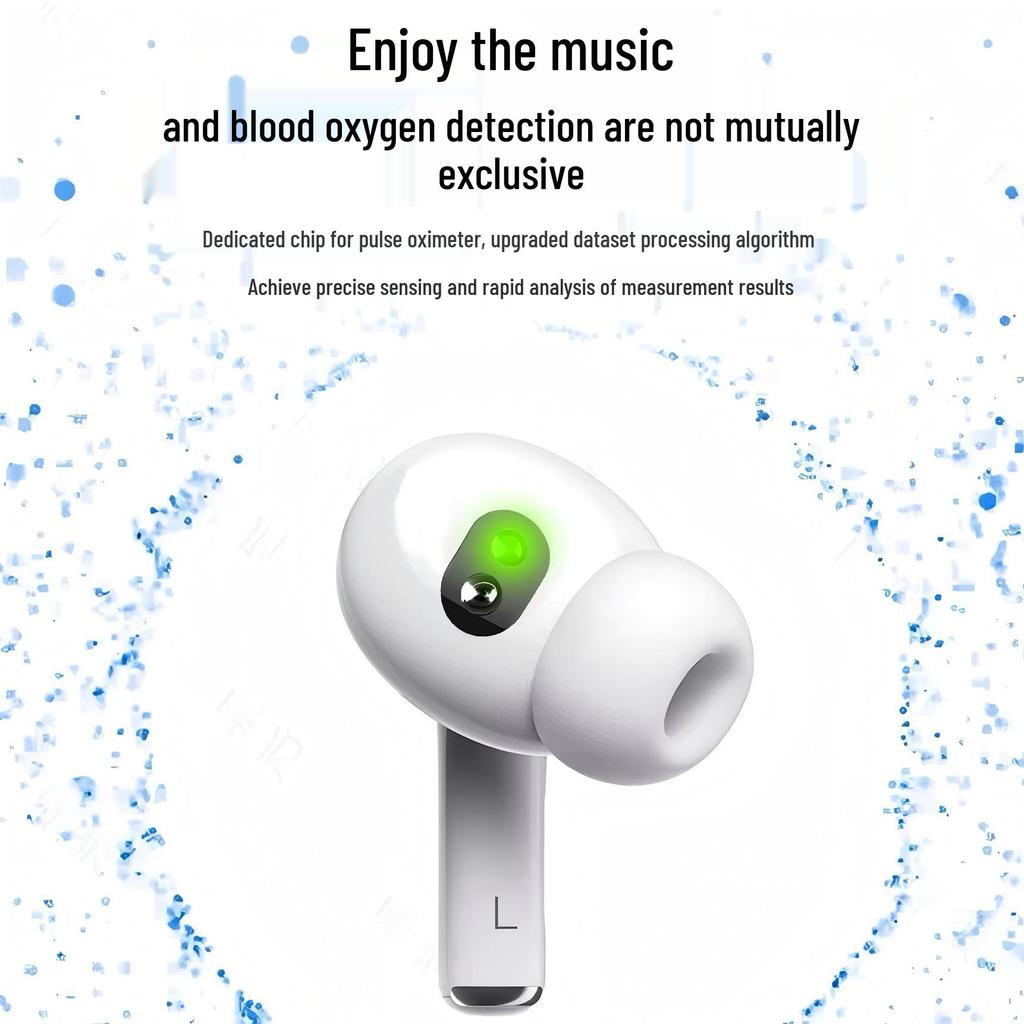 Multifunctional Bluetooth Earbuds with ANC, Heart Rate Monitor, and High-Quality Sound