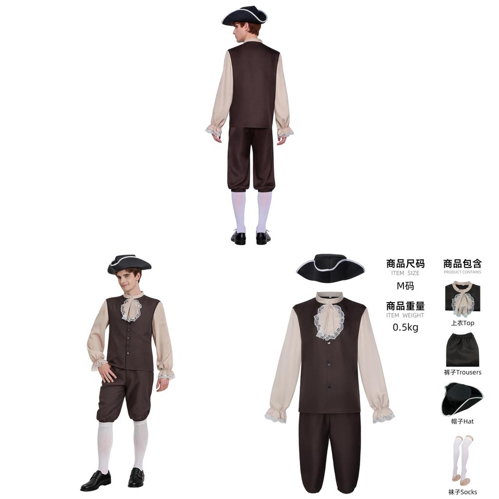 Koloniales Farm-Cosplay-Kostüm aus Polyesterstoff für Anime-Bühnenauftritte