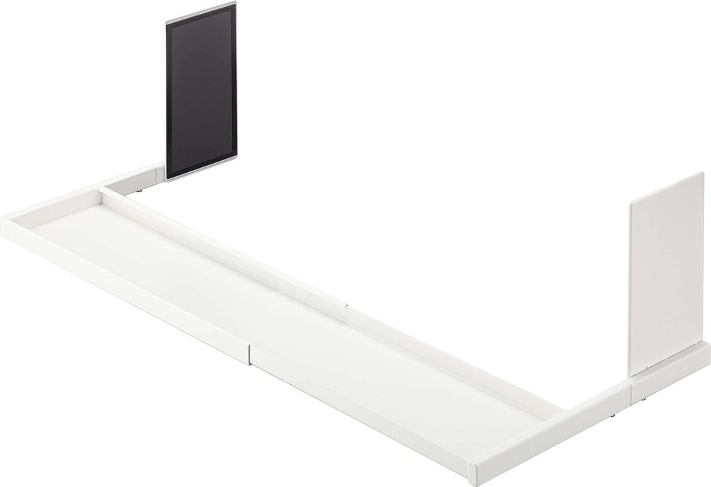 Magnetický teleskopický stojan na pračku Yamazaki Jitsugyo 5645 Bílý Přibl. Š39,5-67,5XH30XV18,3 cm Talíř Stačí jej připnout magnetem Úložný prostor na prádlo