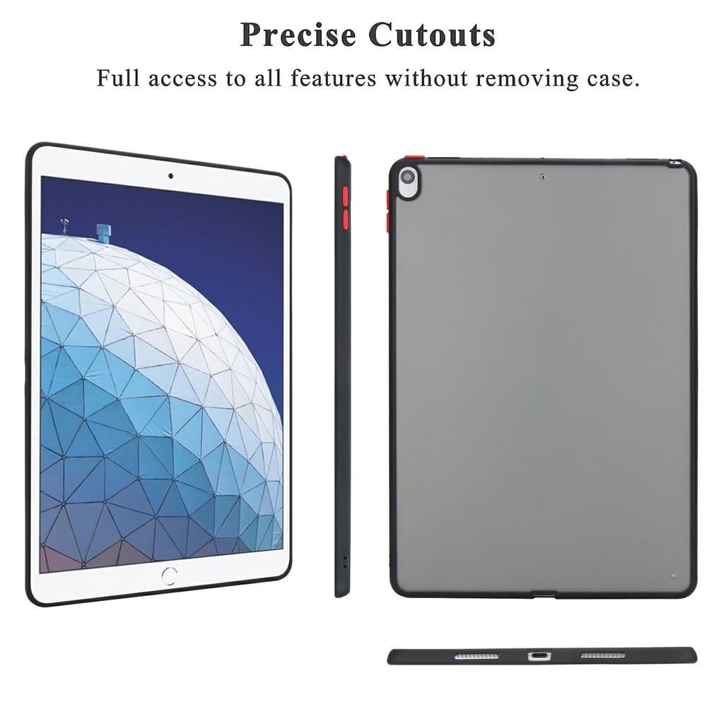 For iPad Air 10,5 tommer (2019) Etui Hudfølelse Matt Akryl TPU Støtsikkert Nettbrettdeksel