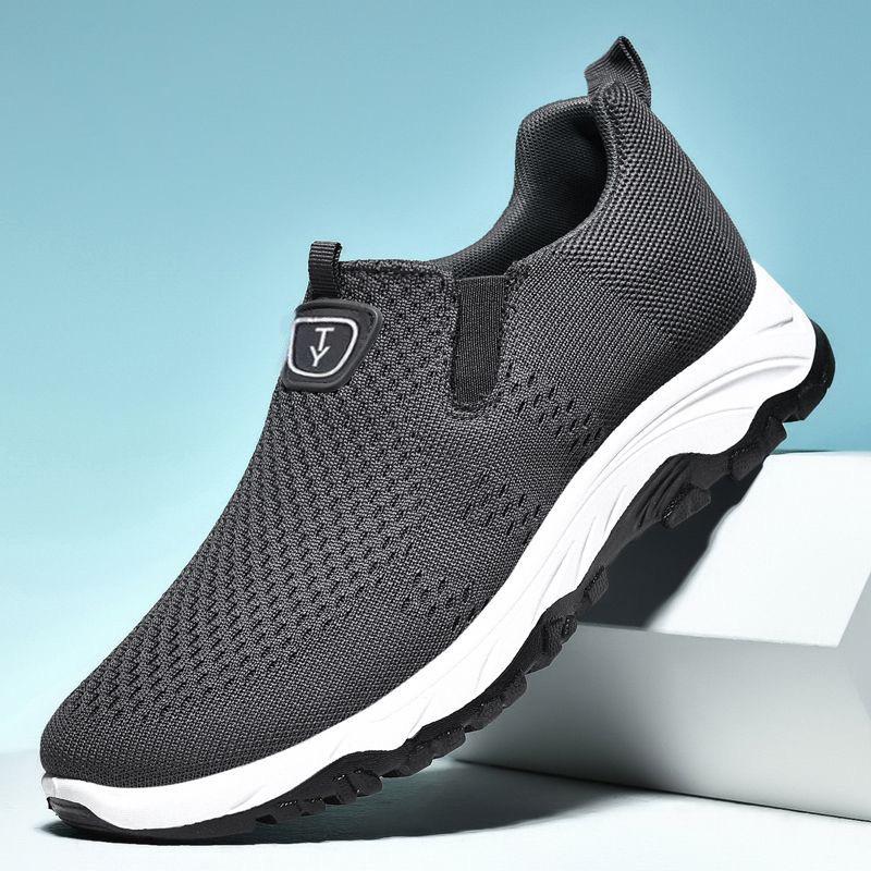 New Fly-woven Breathable Casual Shoes Men's Shoes Men's Lazy Shoes Cloth Shoes