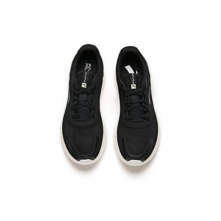 Anta Breathable Low-Top Running Shoes Men Sneakers Black White 112135571-1