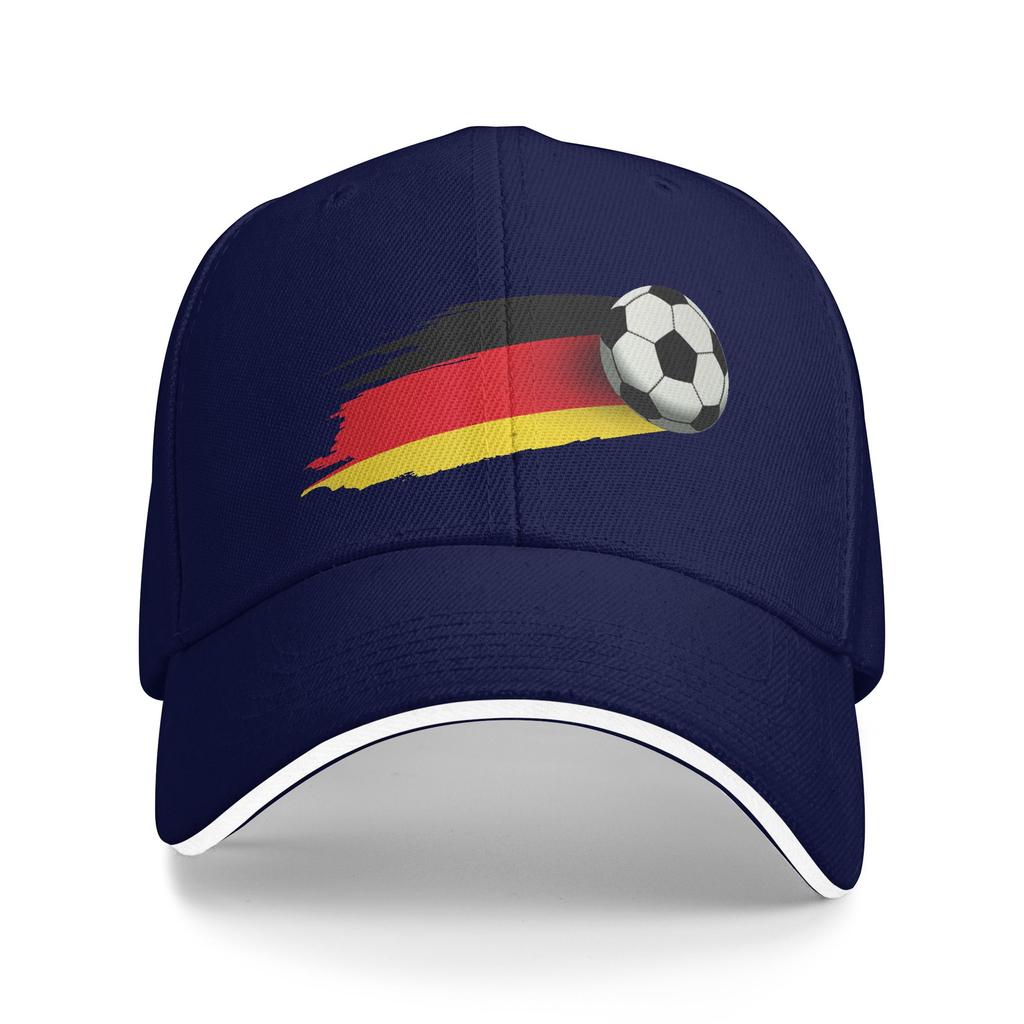 Women Unisex GerUnisexy Flag Soccer Ball Outdoor Hat  Sun Cap Casual Baseball Cap Sunscreen Hats