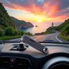 360° Rotating Phone Holder with Clip and Extension Rod for Car Navigation
