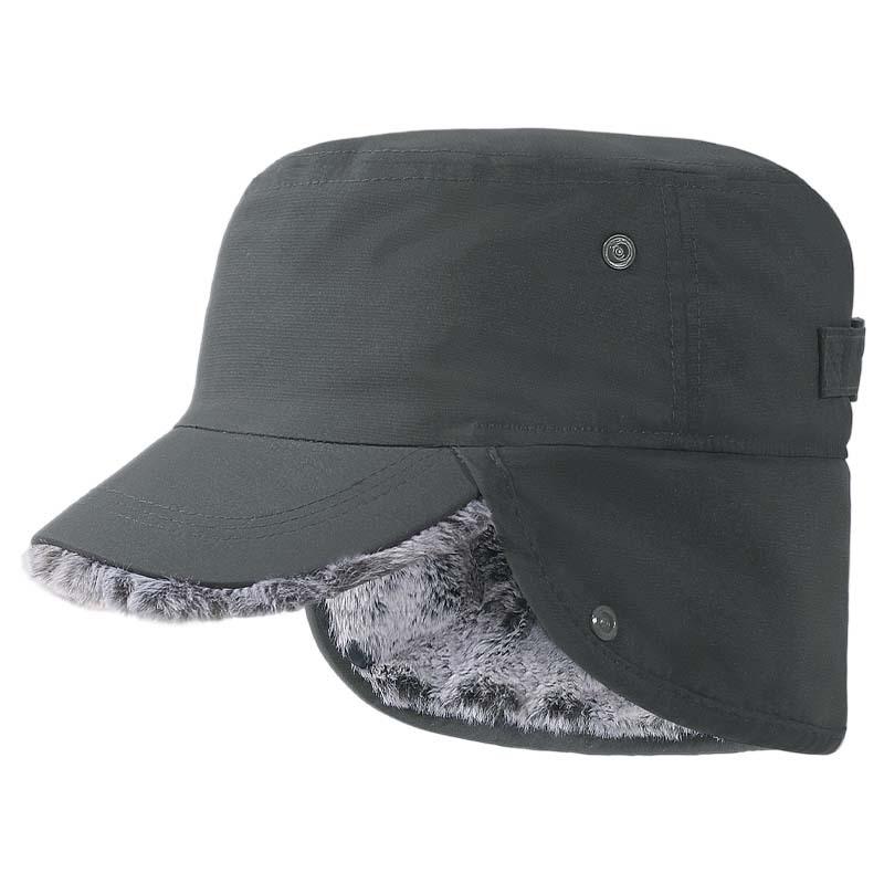 Winter Cold-proof Men's Flat Top Hat, Fleece Warm Ear Hat, Outdoor Ski Hat, Windproof Warm Cap Children