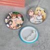 32/44/58mm A Certain Scientific Railgun HD Brooch Anime Badge Cartoon Figure Misaka Mikoto/Wannai Kinuho Round Display Pins Jewelry Gifts