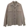 Berkshire 50s 60s Open collar Vintage box silhouette Check Pattern Long sleeve Open collar shirt Men's Used