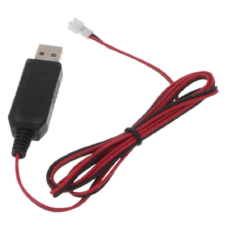 PH2.0 2-Pin Ladekabel für 3,7V wiederaufladbare Batterie USB-Ladekabel Draht 1m