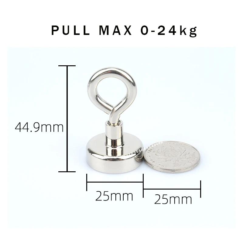 N52 Super Strong Neodymium Fishing Magnets Hooks Salvage Magnets Neodymium Magnet Searcher Powerful Neodymium Magnet for Fishing