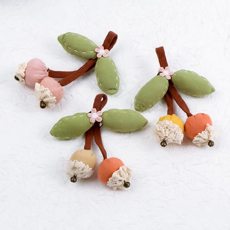 Fabric Fruit Brooch Hawthorn Cherrys Accent Portable For Casual Formal Occasions