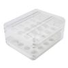 Egg Drawer Double Layer Transparent 32 Lattice Large Capacity Egg Storage Box for Refrigerator