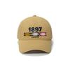 Vintage washed cotton embroidery letter baseball hat men's and women's wide-brimmed sun hat showing face small cap tide
