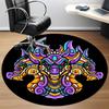 1pc Dragon Mandala Office Round Area Rug, Under Office Chairs Bedroom Living Room Home Decor, Room Deco, Available in Various Sizes