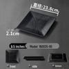Black Mei Xiangyuan Square Melamine Plate Elegant Japanese Western Steak Dish