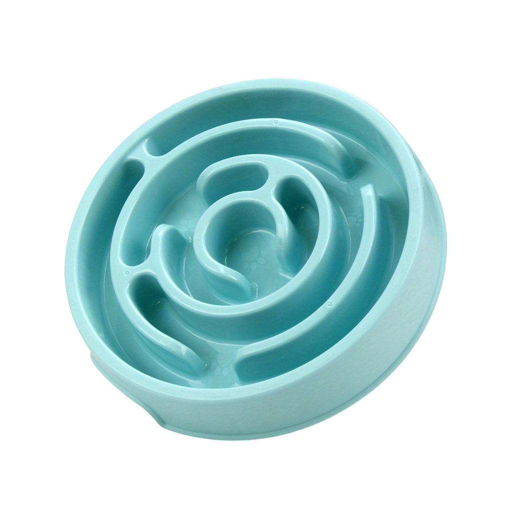 Slow Feed Dog Bowl Pet Feeding Dish Anti Choke Slow Eating Slow Feeder Bowl for Cats and Dogs Non Slip Base Durable Pet Food Bowl
