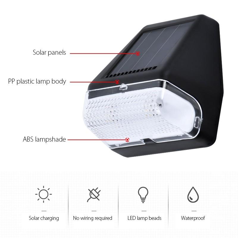 Солнечная настенная лампа Солнечная ступенька Наружная настенная лампа ...