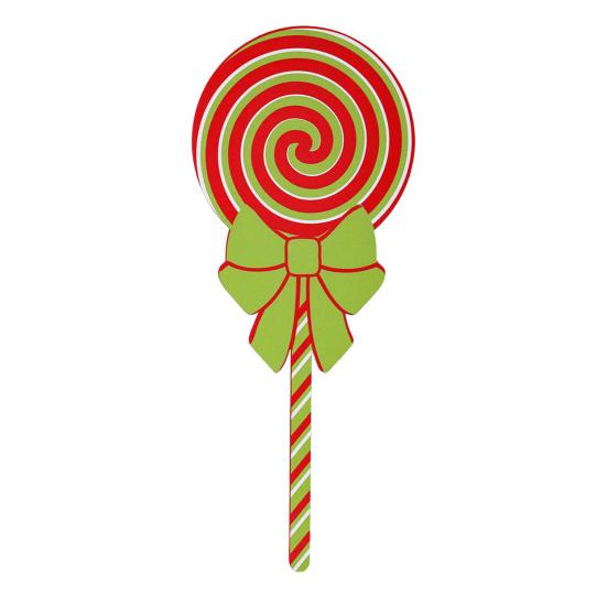 Christmas Lollipop Yard Sign Xmas Candy Lawn Sign Winter Holiday Lollipop Decoration for Indoor Outdoor Pathway Patio Decor