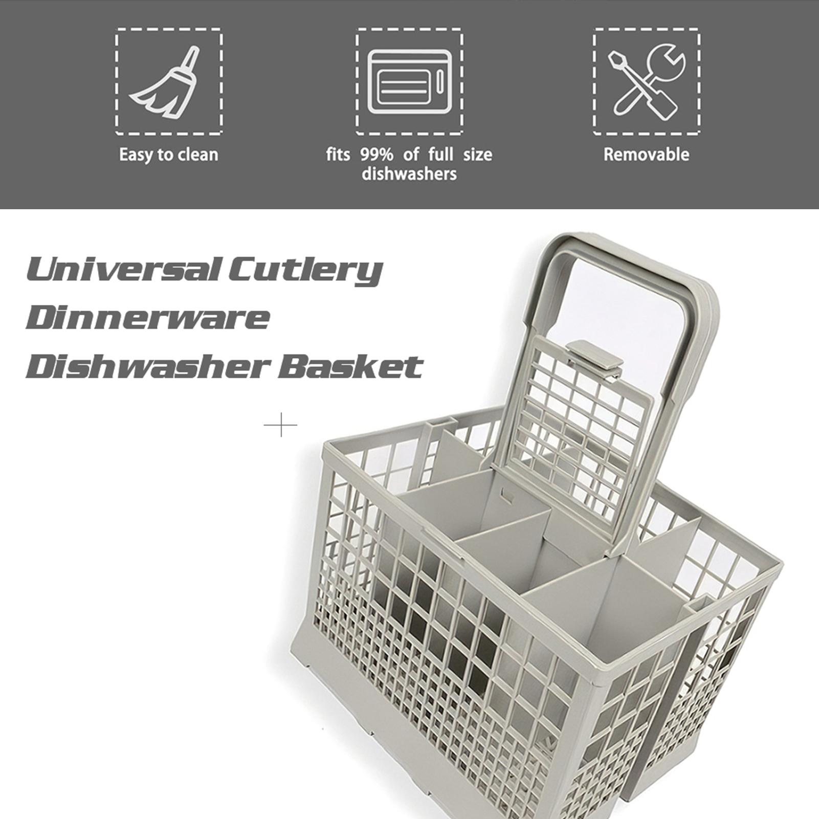 Universal Dishwasher Basket Cutlery Dinnerware Dishwasher Basket with 8 compartments Replacement Kitchen Accessories