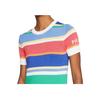 Polo Ralph Lauren Letter Logo Striped Short Sleeve Knit Top Women Tops 211792406-001