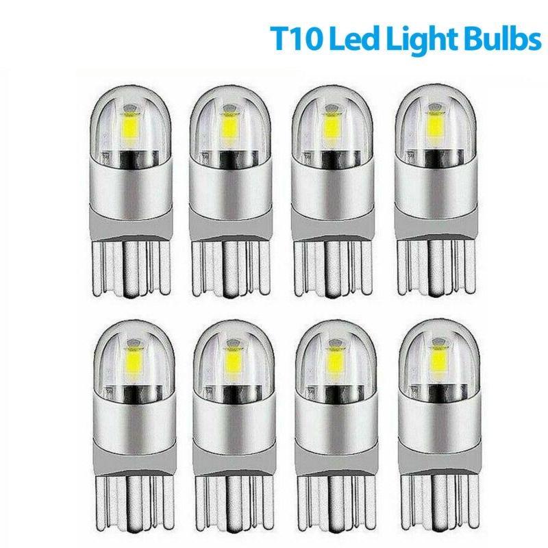 10/8 st LED T10 194 168 W5W Canbus Silica Starkvitt Registreringsskyltlampa 6000K