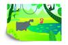 Photomural At The Watering Hole Iq-1360 Self-Adhesive Mural 180x120