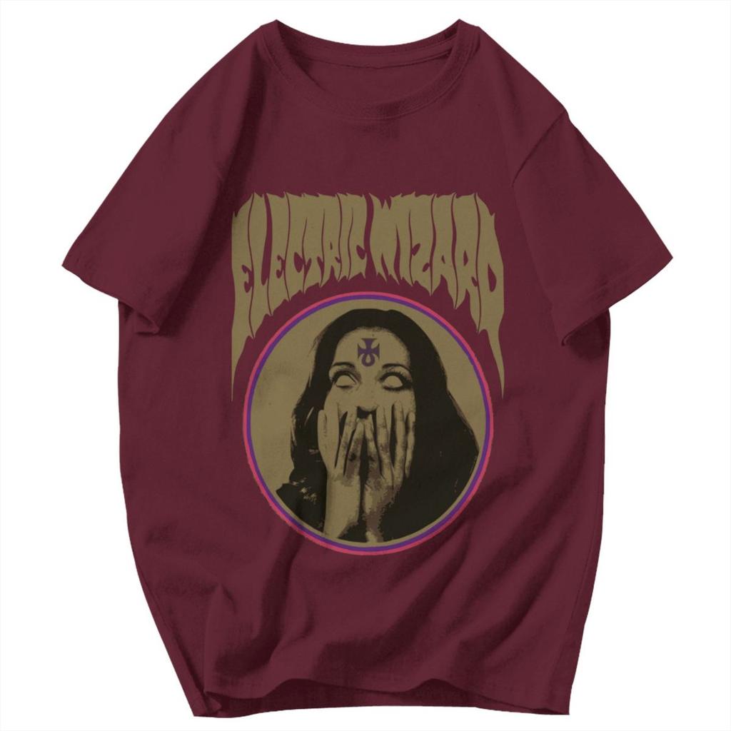 Men T Shirt Electric Wizard Trendy Pops Y2K Graphic Crewneck Unisex Clothing T Shirts